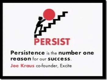 persist Secrets of Success in Eight Words Three Minutes