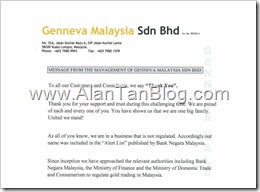 Genneva Malaysia scam